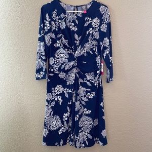 VINCE CAMUTO Floral Print Dress, Size 14, NEW WITH TAGS, runs small more like 12
